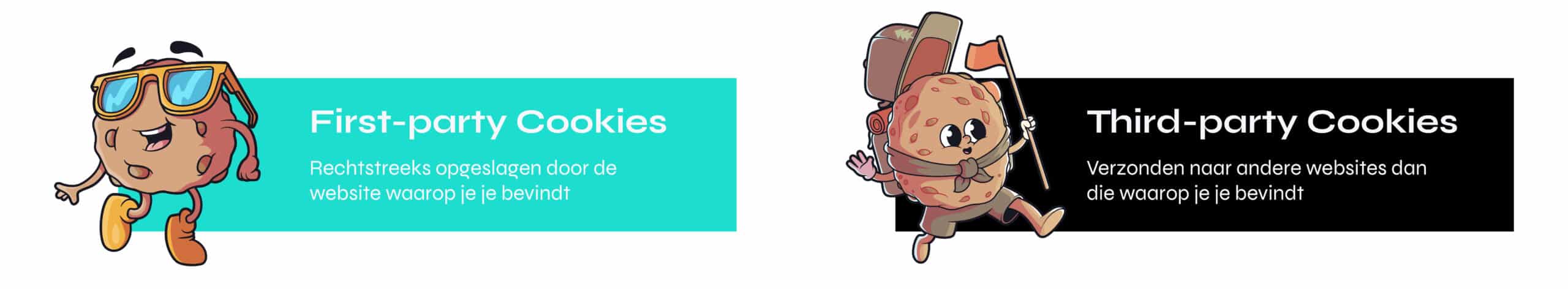 Het verschil tussen first-party cookies en third-party cookies